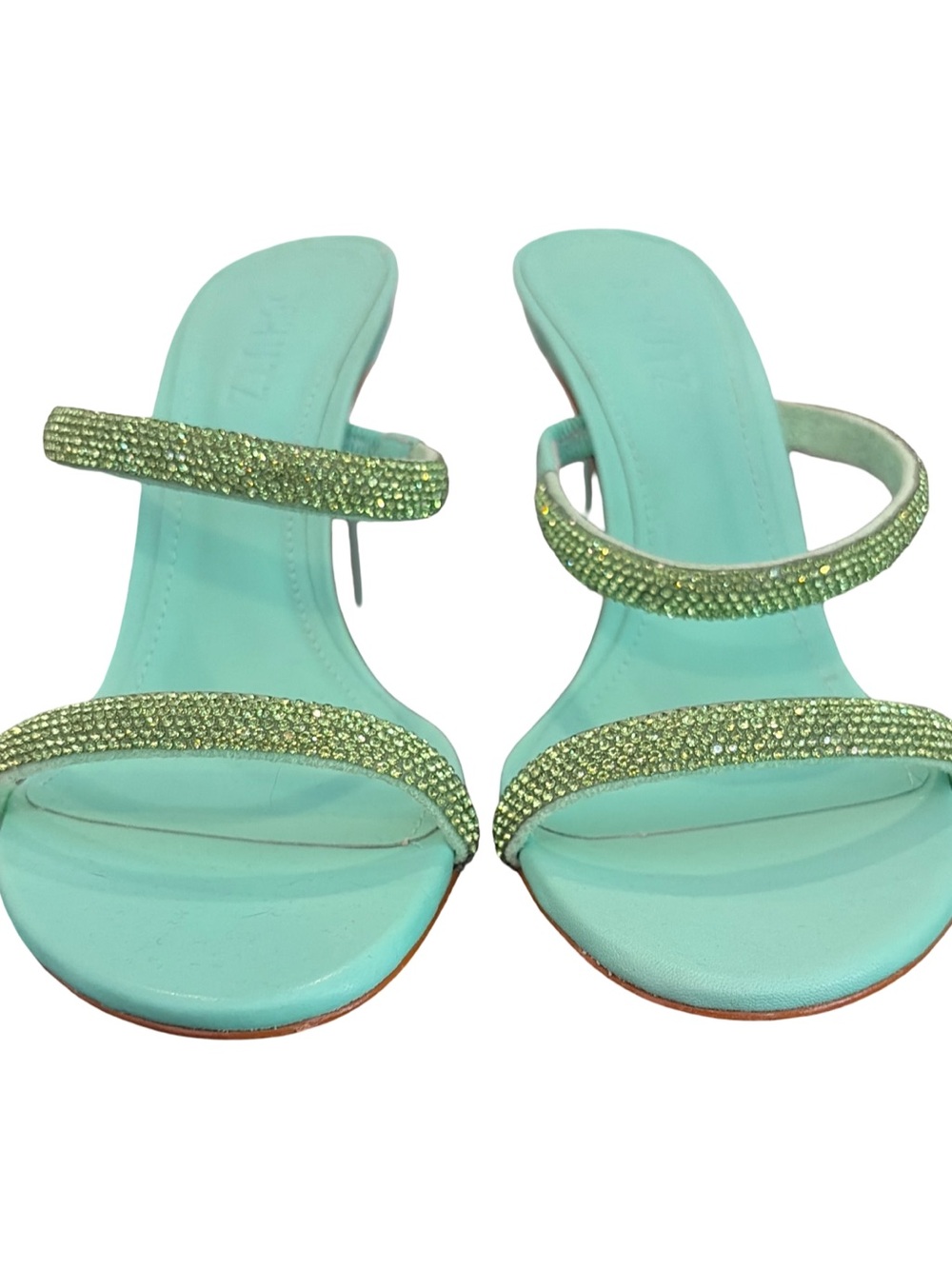 Schultz Talia Crystal Slide Heeled Sandals - Picture 2 of 8